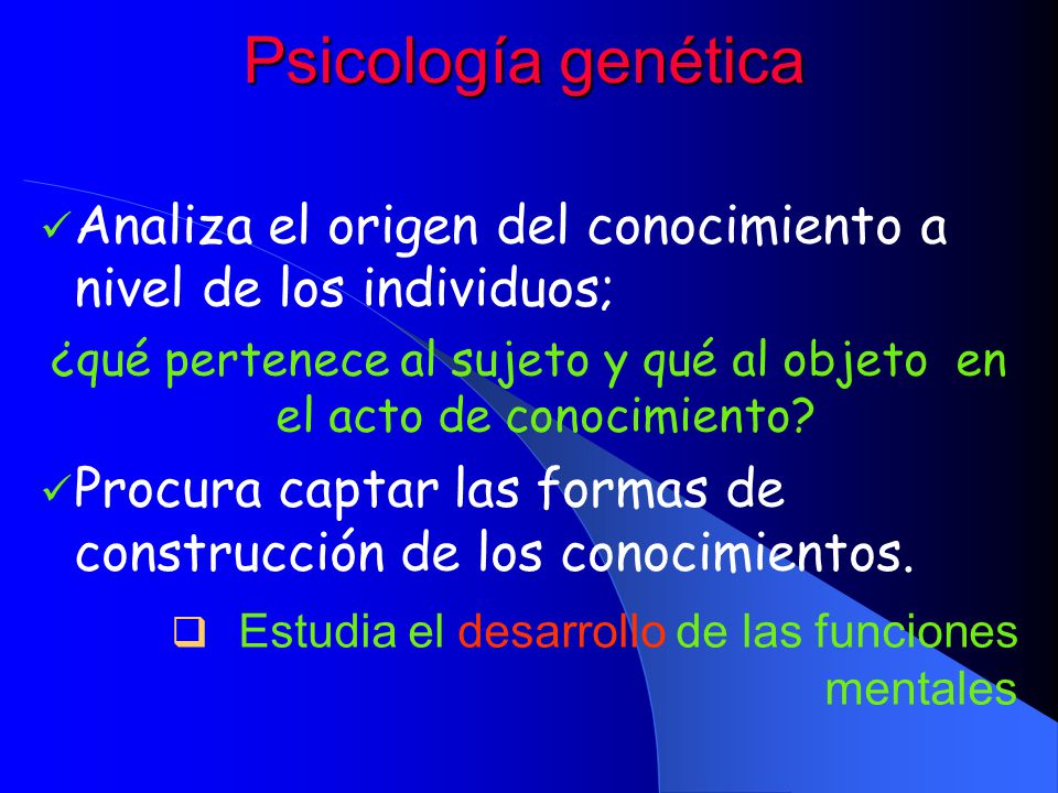 La teor a psicogen tica Jean Piaget ppt video online descargar